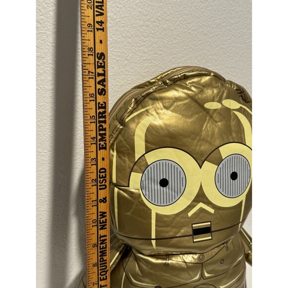 2014 Star Wars C-3P0 Backpack Pals Plush Backpack 18” Disney LucasFilms Rare - Picture 11 of 16